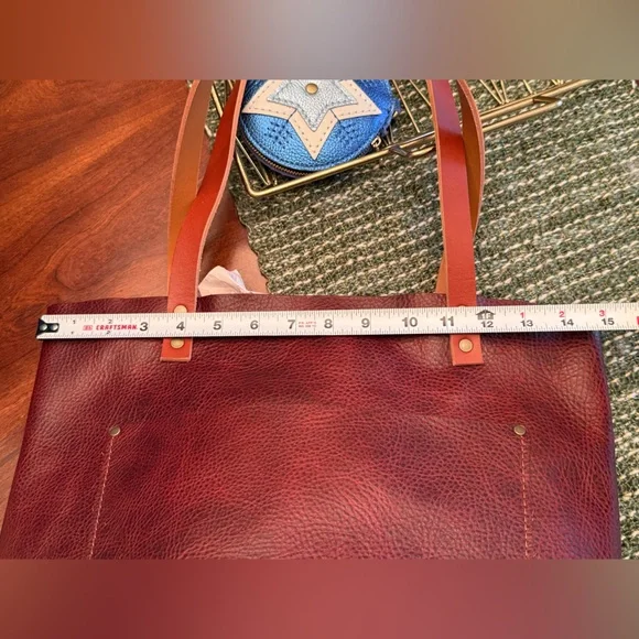 Medium Cinnamon Bear Classic Tote Bag Portland Leather Goods - Picture 10 of 11